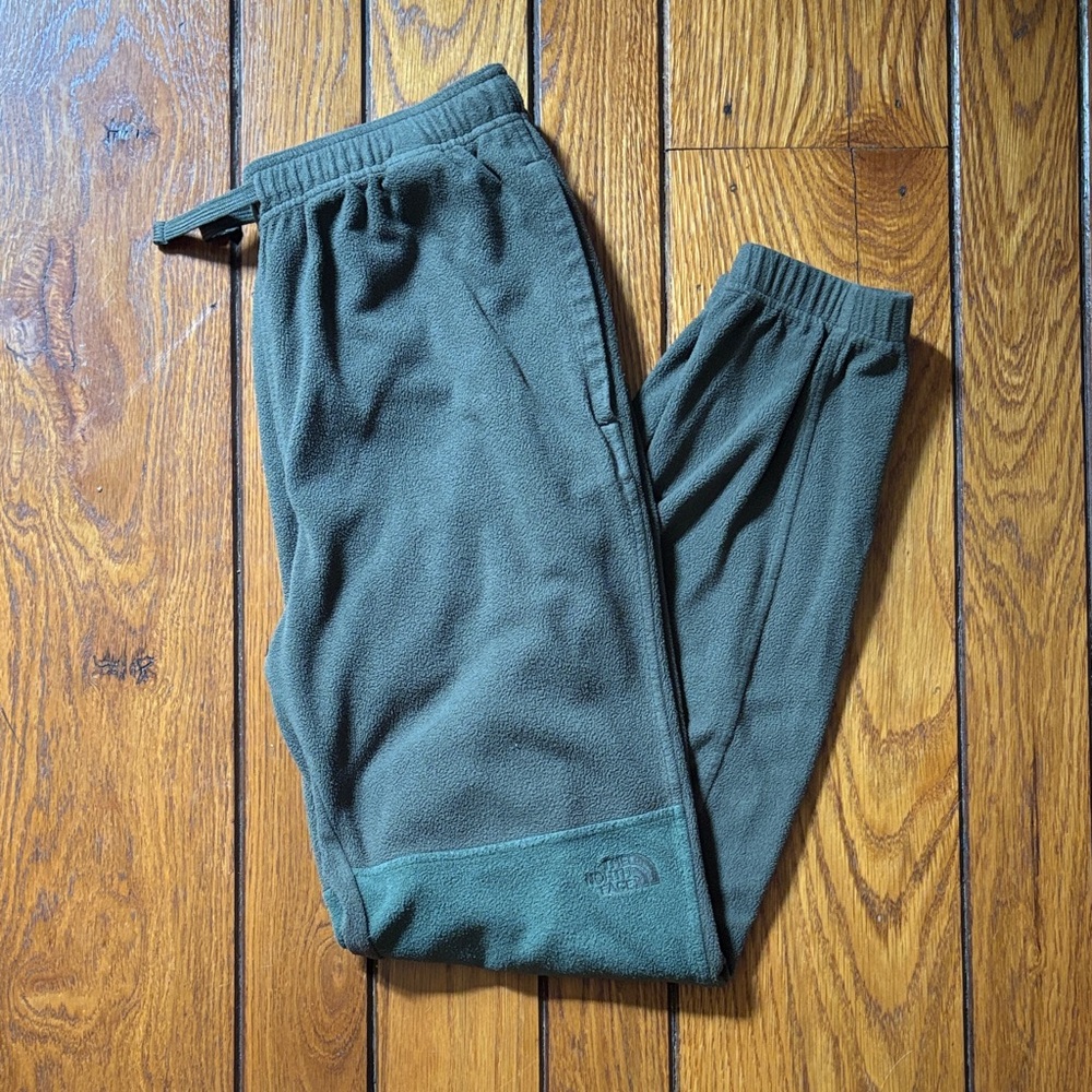 The North Face Dark Olive Green Fleece Joggers